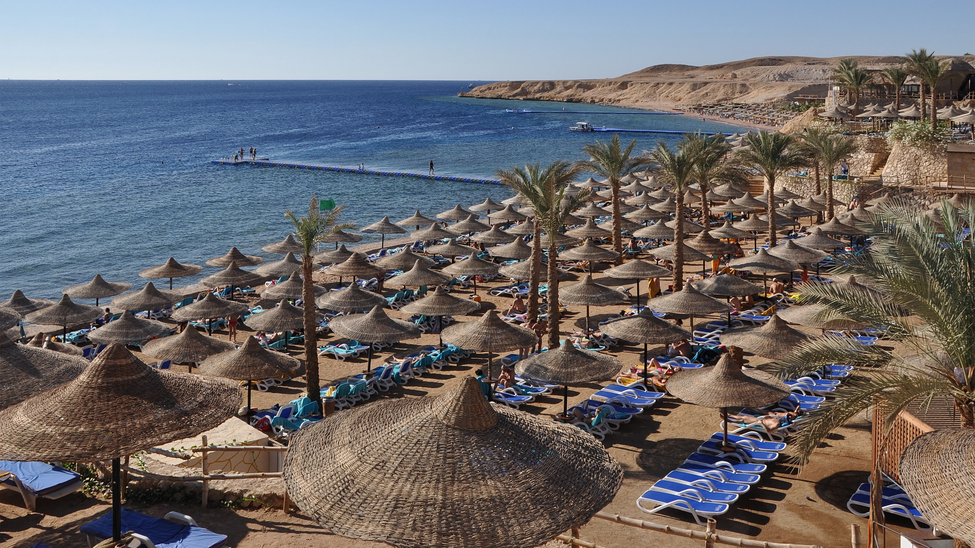 Sharm El Sheikh beach and Red Sea coastline